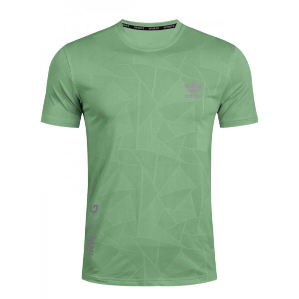 Adas maglia da allenamento abbigliamento sportivo uniforme da uomo calcio verde camicia da calcio casual t-shirt sportiva manica corta 2023-2024